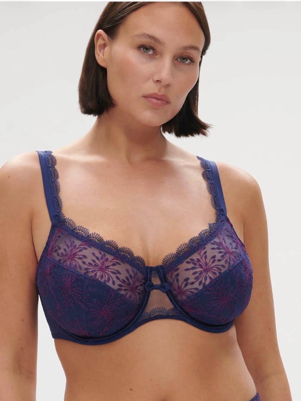 SIMONE PERELE Singuliere Full Cup Bra - Navy Midnight Blue - 32E/34D - NWT
